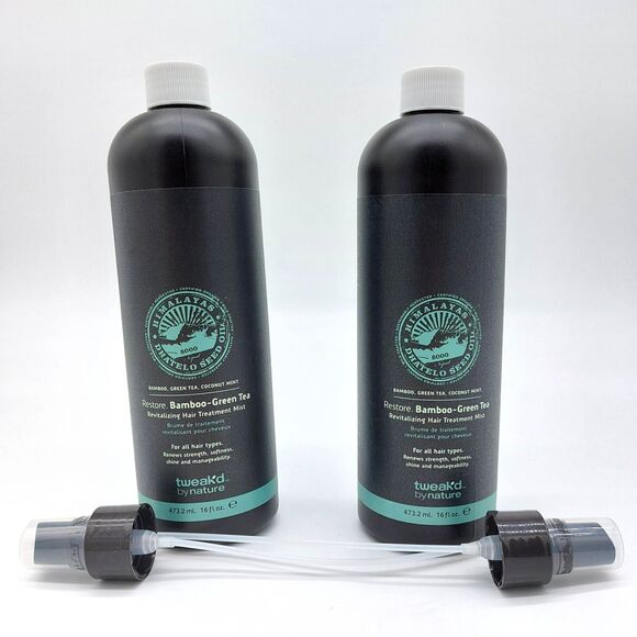 2X Tweak'd by Nature Restore Bamboo Green Tea Revitalizing Hair Treatment Mist - Picture 5 of 8